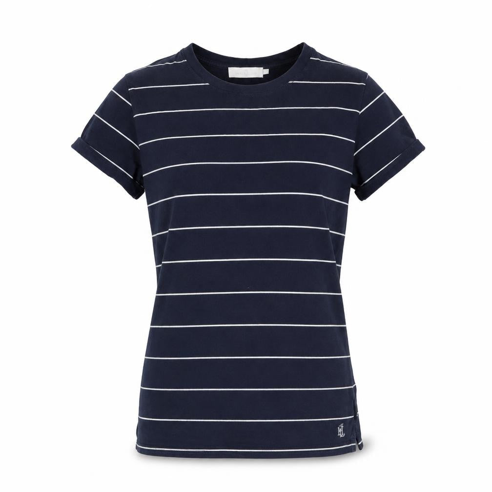Henri Lloyd Women's Blue Striped T-Shirt, Size S