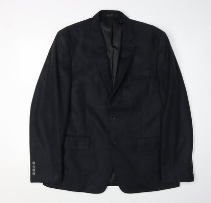 Jeff Banks Men's Black Blazer Size 44 Regular Fit