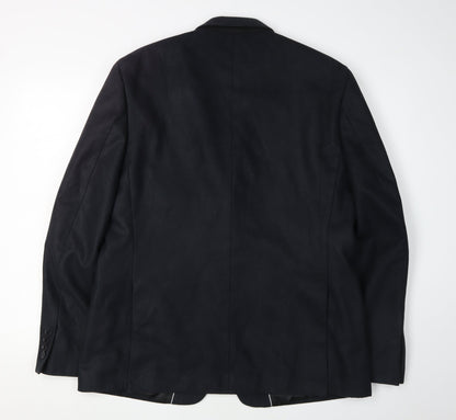 Jeff Banks Men's Black Blazer Size 44 Regular Fit