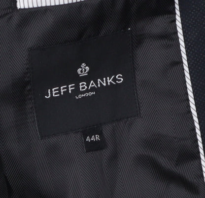 Jeff Banks Men's Black Blazer Size 44 Regular Fit