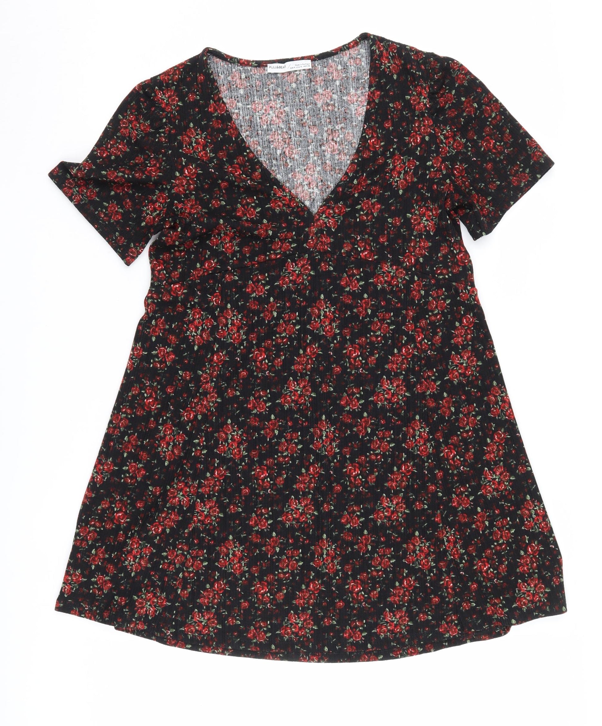 pull and bear red floral dress ASOS PULL & BEAR SIZE M RED MINI SUMMER DRESS