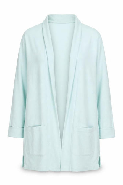 Damart Women's Green Cardigan, M, Collared Knit