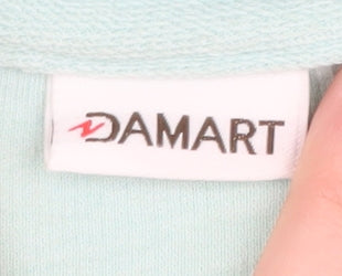 Damart Women's Green Cardigan, M, Collared Knit