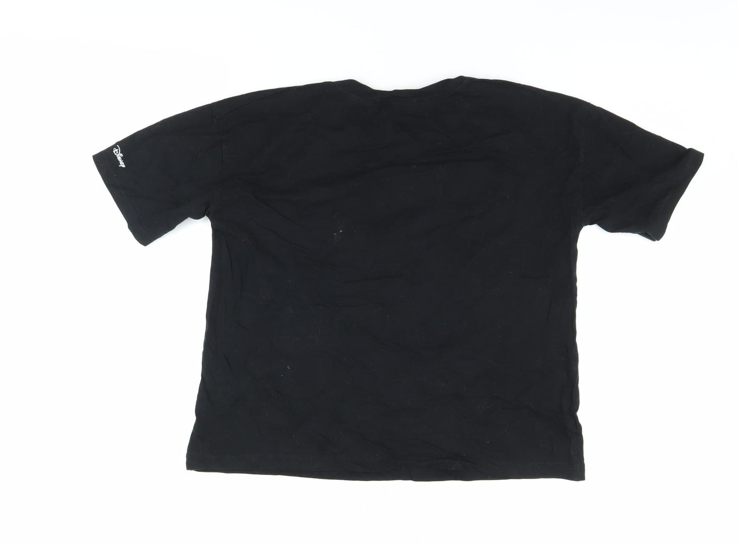Zara Women's Black Graphic Tee M - Humour Cartoon Style
