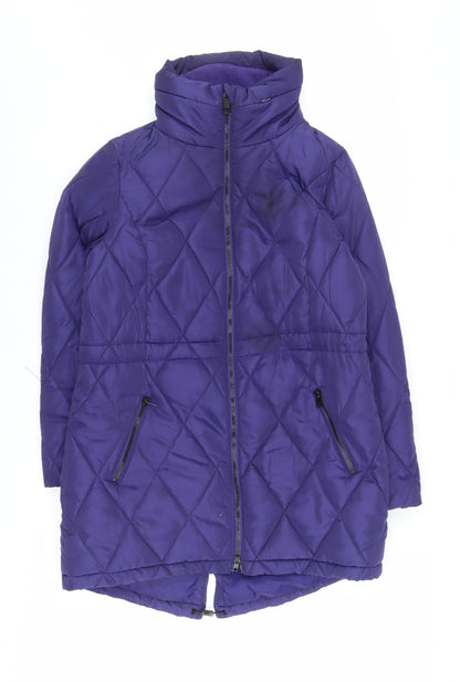 Marks & Spencer Women's Purple Quilted Jacket, Size 12