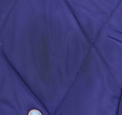 Marks & Spencer Women's Purple Quilted Jacket, Size 12