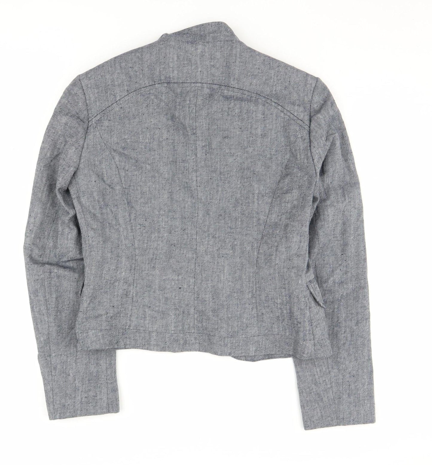 Marks and Spencer Women's Grey Blazer Size 12 Regular Fit