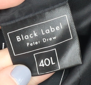 Black Label Peter Drew Men's Black Blazer 40L