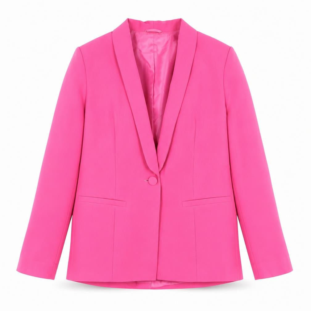 Miss Selfridge Women's Pink Petite Blazer, UK 12, Lined