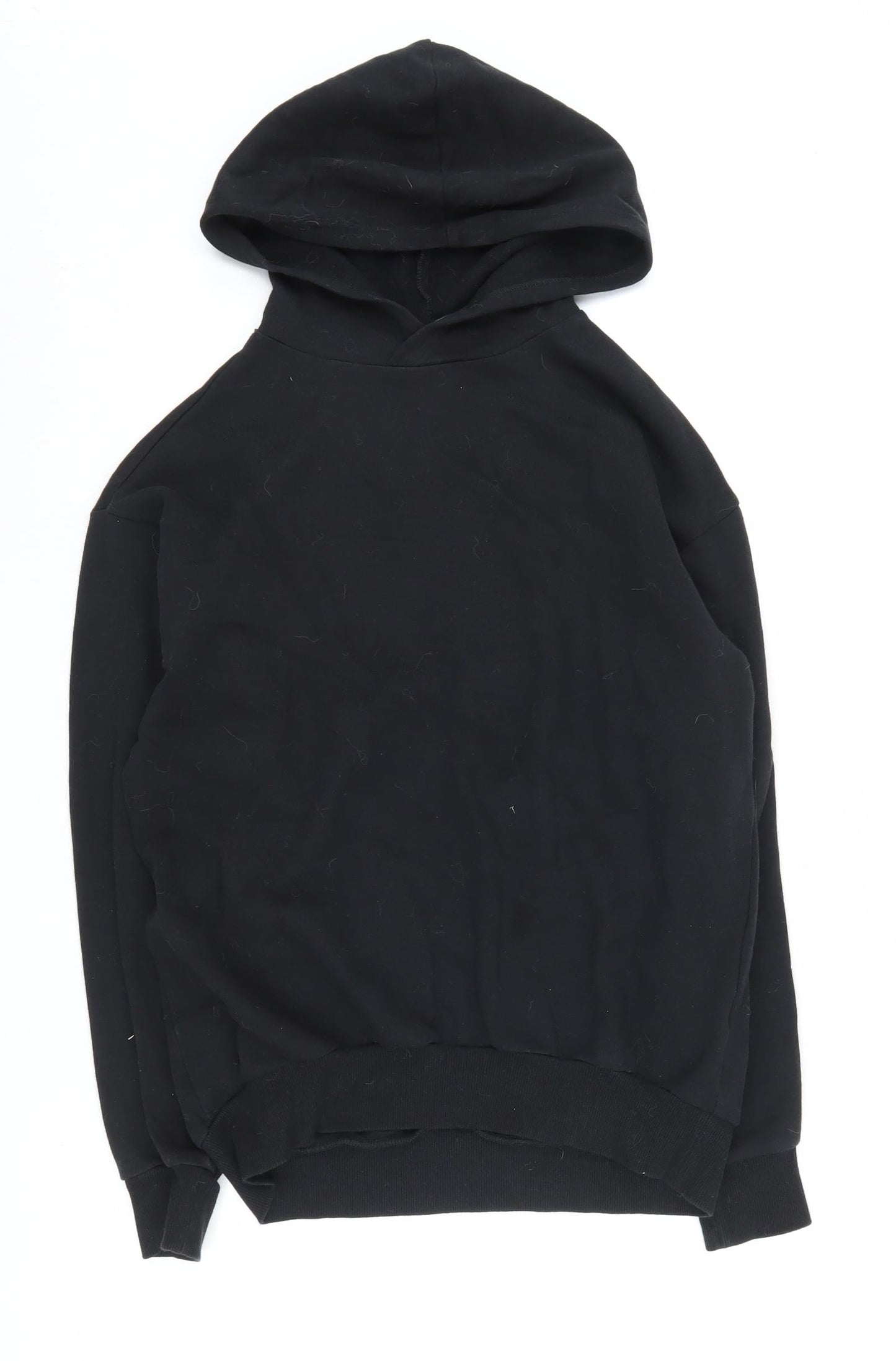 Black ASOS Women's Pullover Hoodie Size 4, Cotton Blend