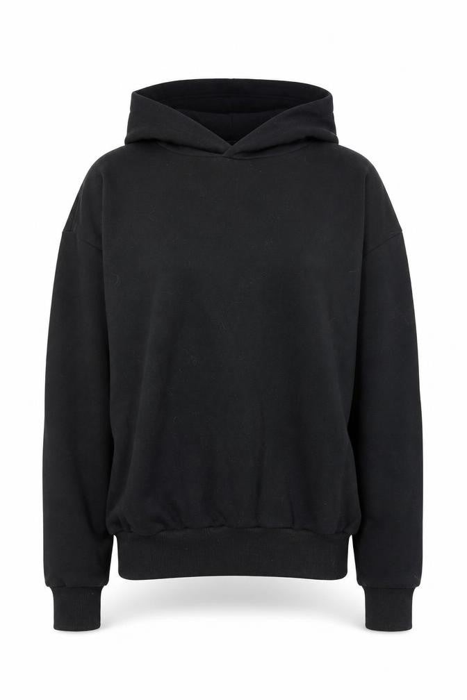 Black ASOS Women's Pullover Hoodie Size 4, Cotton Blend