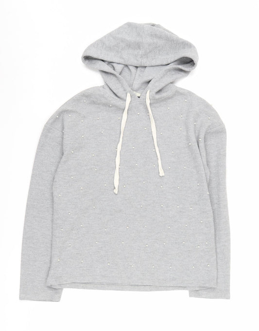 Zara Women’s Grey Pullover Hoodie, Size 26