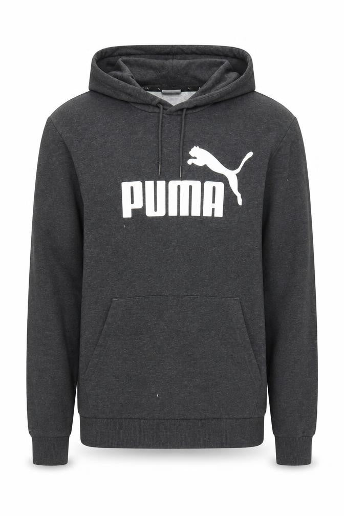 Puma Men's Grey M Hoodie with Logo Accent