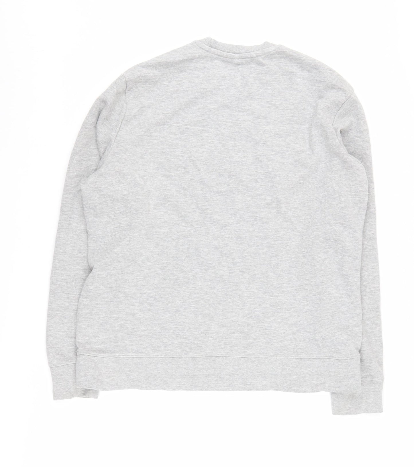 Champion Mens Grey Pullover Sweatshirt L Logo Graphic