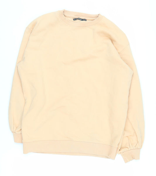Threadbare Women's Beige Crew Neck Sweatshirt Size 12