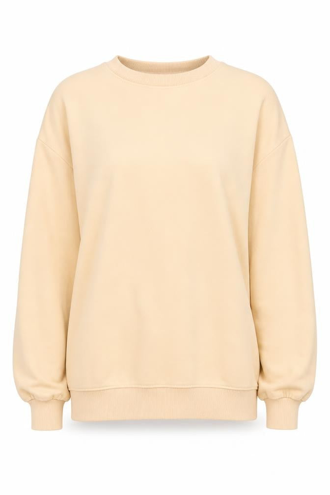 Threadbare Women's Beige Crew Neck Sweatshirt Size 12