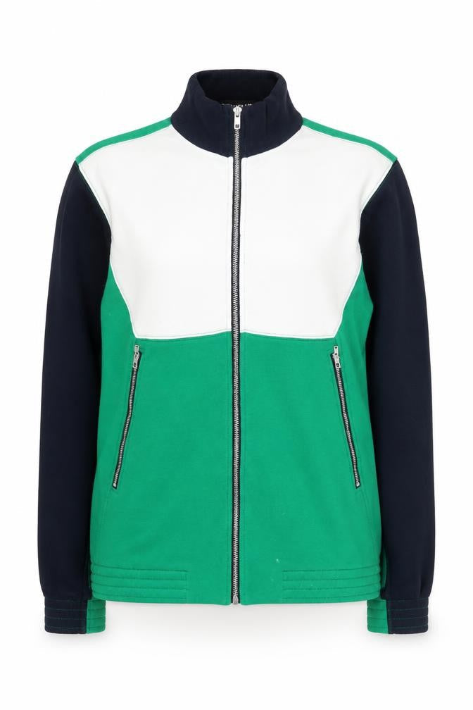 Whistles Women's Green XS Full Zip Cotton Jacket