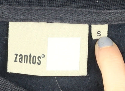 Zantos Men's Black Pullover Sweatshirt Size S