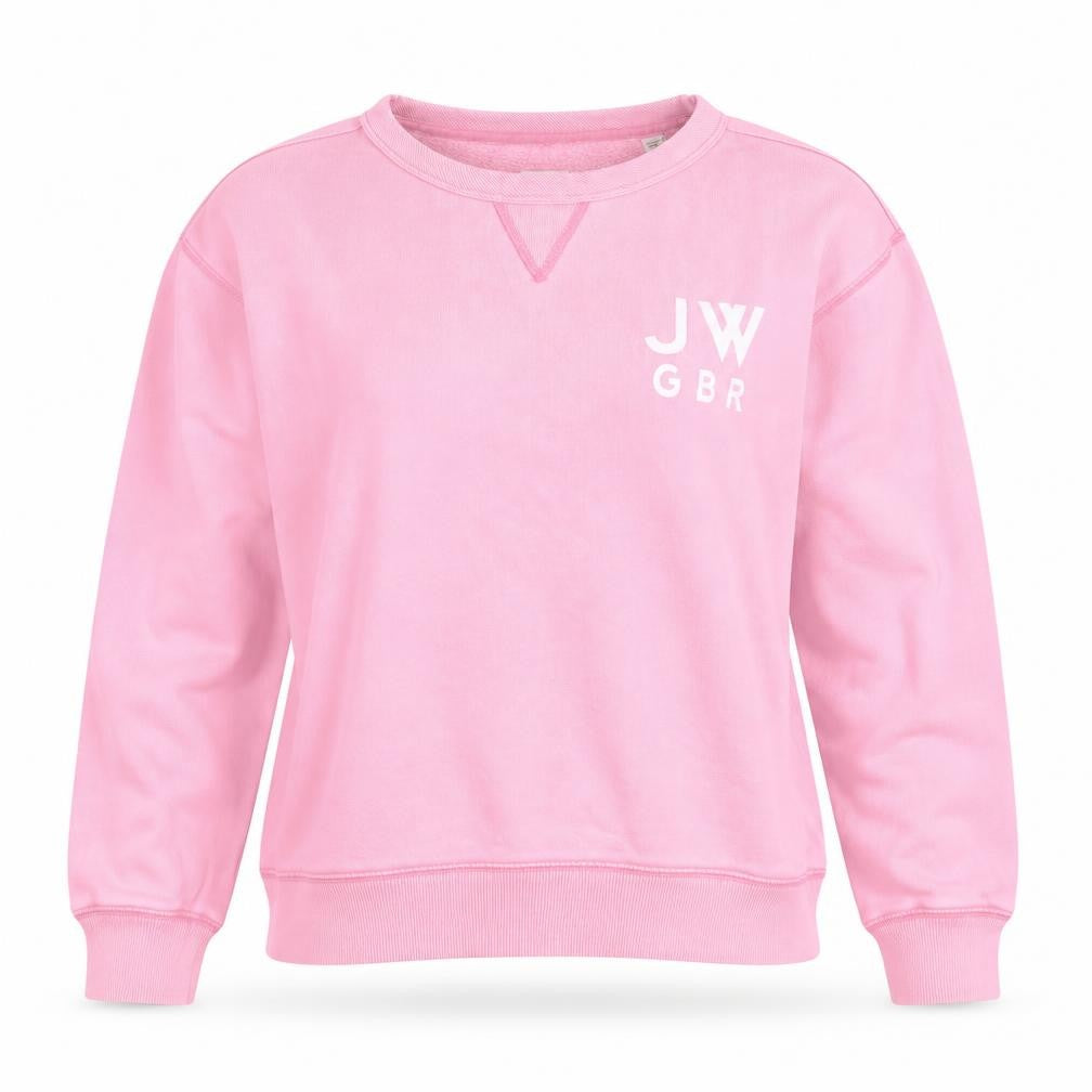 Jack Wills Women's Pink Crew Neck Sweatshirt Size 10