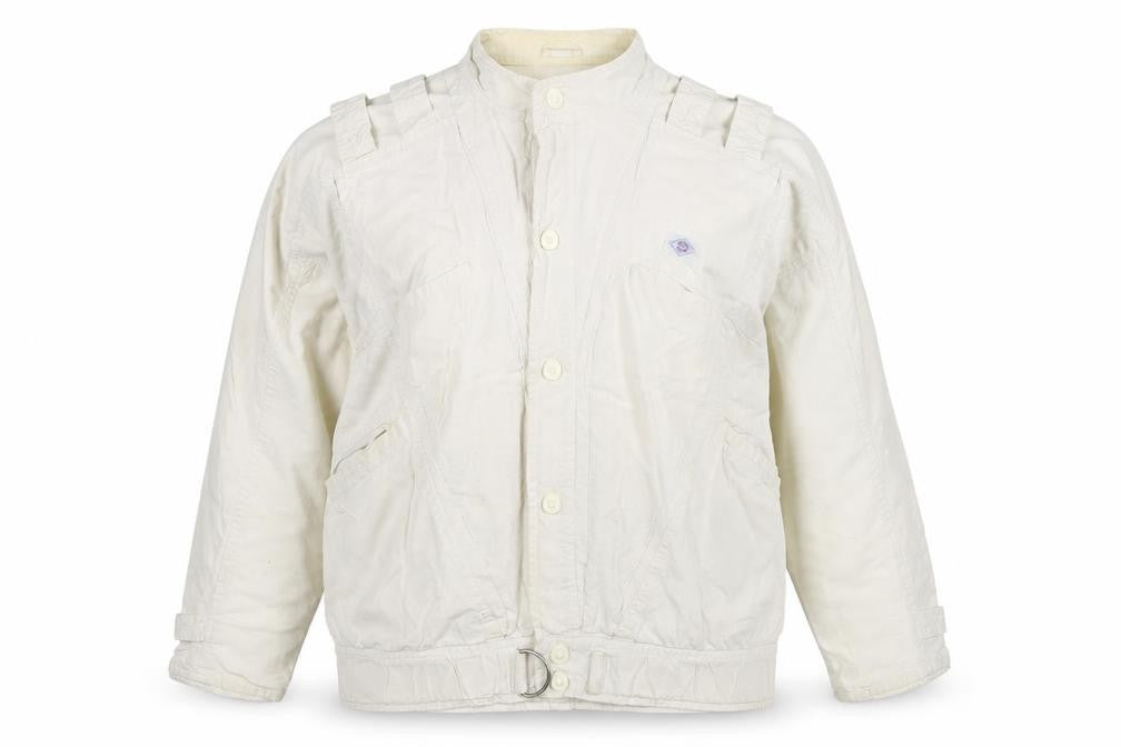 tus London Women's White Mid-Length Jacket M