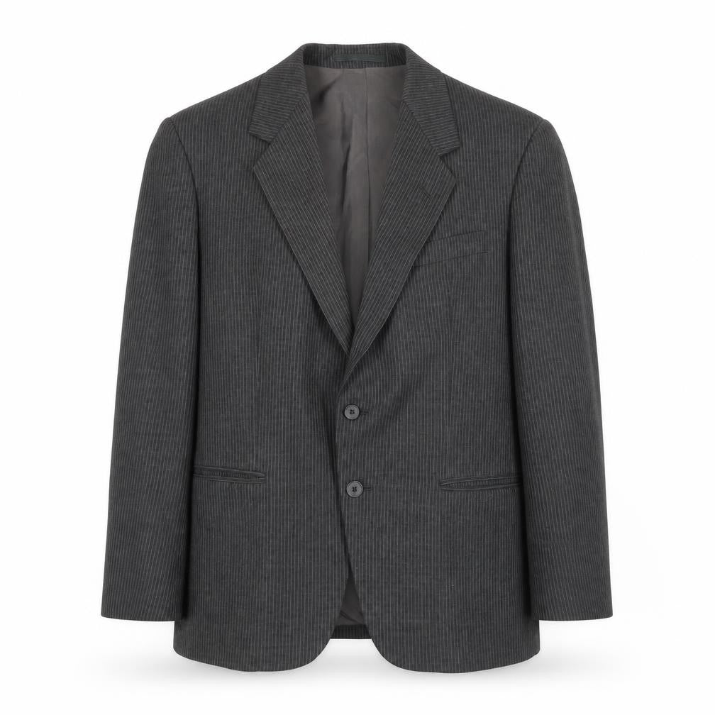 C&A Men's Grey Pinstripe Blazer 42 Regular Fit