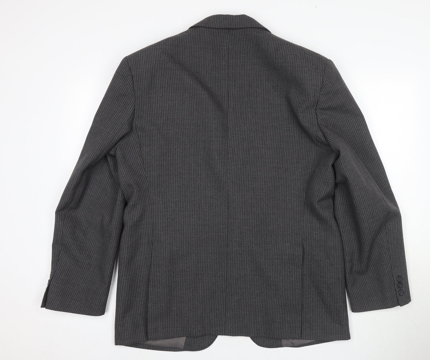 C&A Men's Grey Pinstripe Blazer 42 Regular Fit