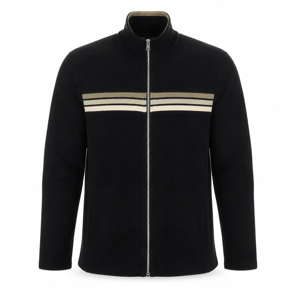 Next Men's Black Varsity Jacket Size M Cotton Full Zip