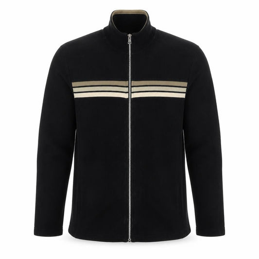 Next Men's Black Varsity Jacket Size M Cotton Full Zip