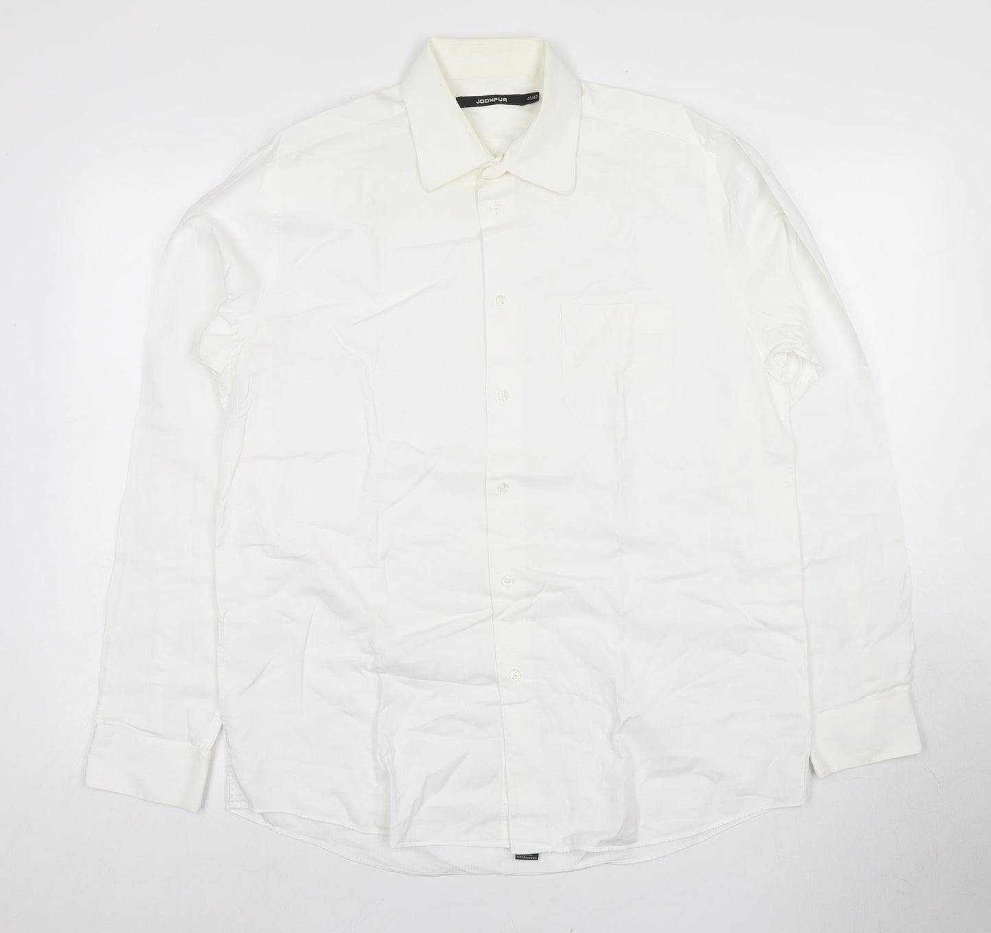 JODHPUR Men's White Dress Shirt - Size 41/42