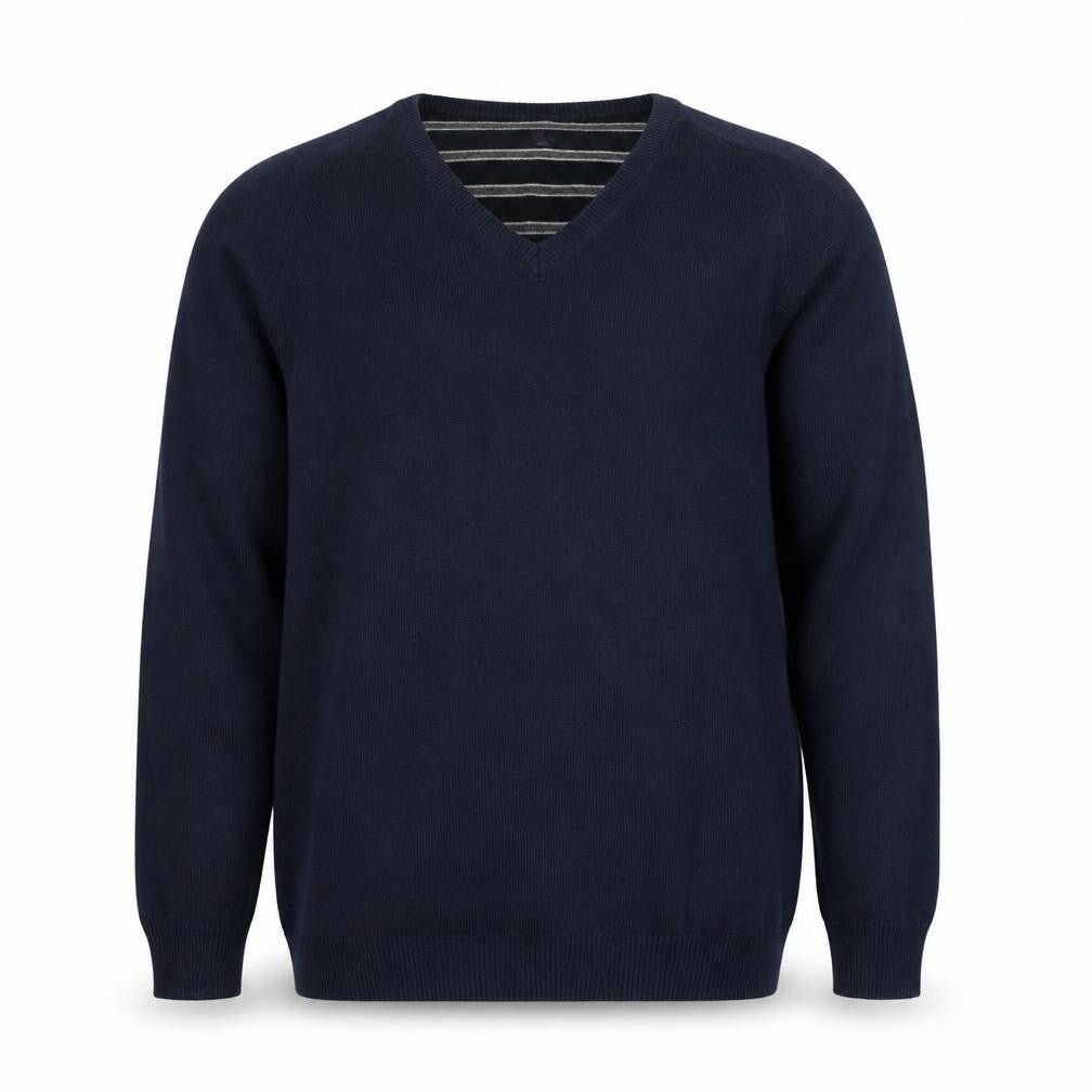 Marks & Spencer Men's Blue V-Neck Pullover Jumper S