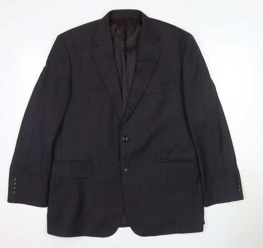 Chester Barrie Men's Black Wool Suit Jacket 42S Formal