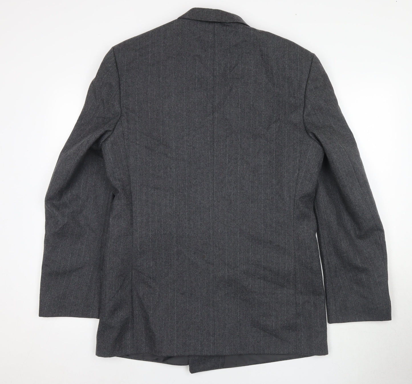 Centaur Men's Grey Size 40L Double-Breasted Blazer