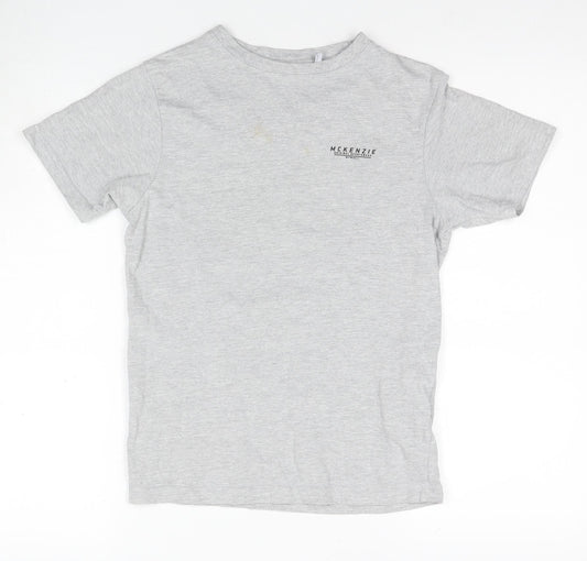 Mckenzie Boys Grey Basic Cotton T-Shirt 13-14 Years