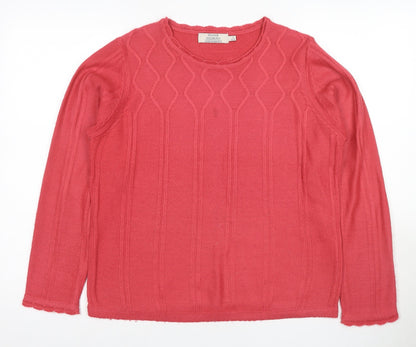 Additional front view of Honor Millburn Women's Red jumper, size 10-12