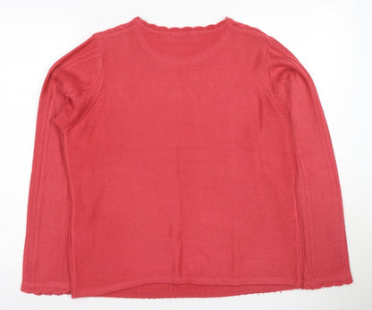 Back view of Honor Millburn Women's Red jumper, size 10-12