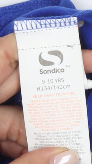 Sondico Boys Blue Pullover Hoodie Size 9-10Y