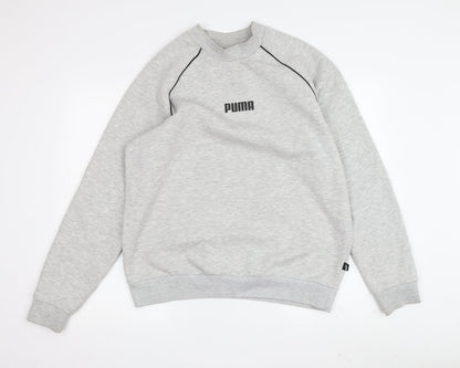 Additional front view of Puma Men's Grey Pullover Sweatshirt M