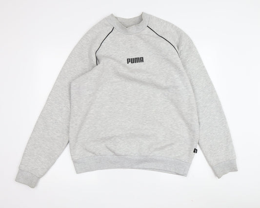 Puma Men's Grey Pullover Sweatshirt M