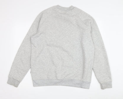 Back view of Puma Men's Grey Pullover Sweatshirt M
