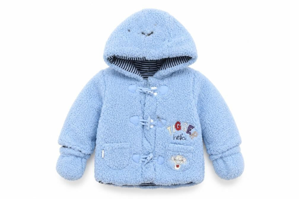 Disney Baby Blue Tigger Duffle Coat, 0-3 Months, Unisex Winter Wear