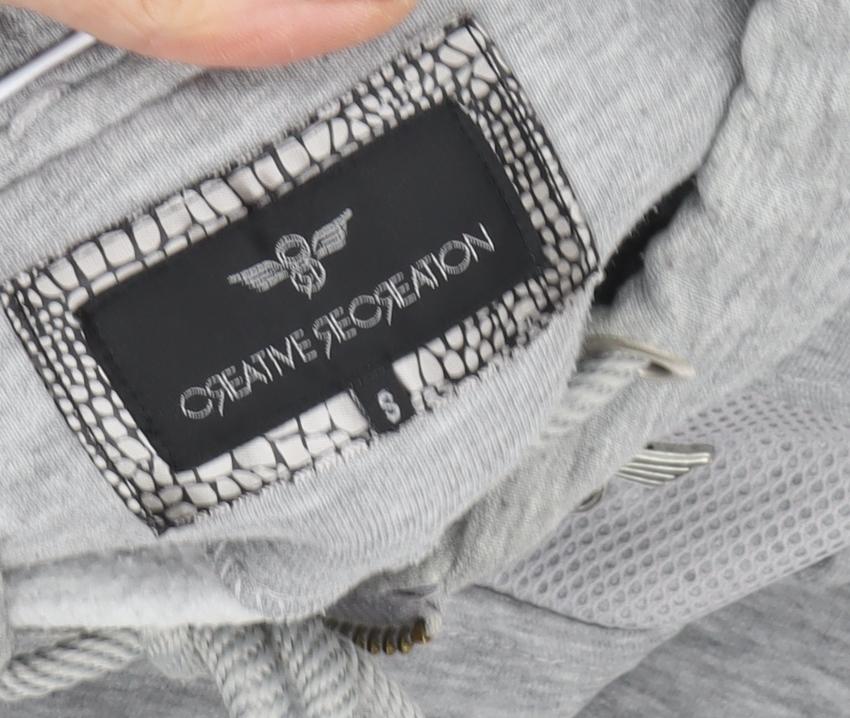 Creative Recreation Men's Grey Full Zip Hoodie S