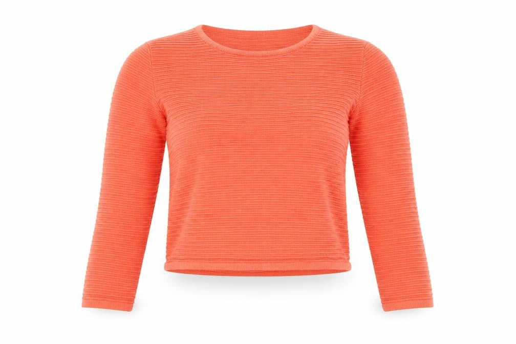 Marks & Spencer Women's Orange Crew Neck Pullover Jumper Size 12