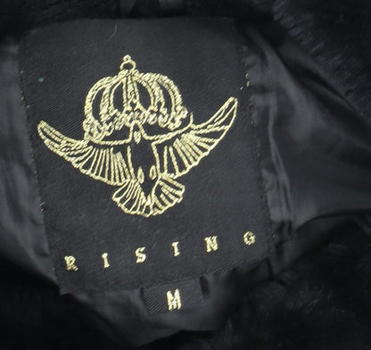 Rising Women's Black Puffer Jacket M with Hood