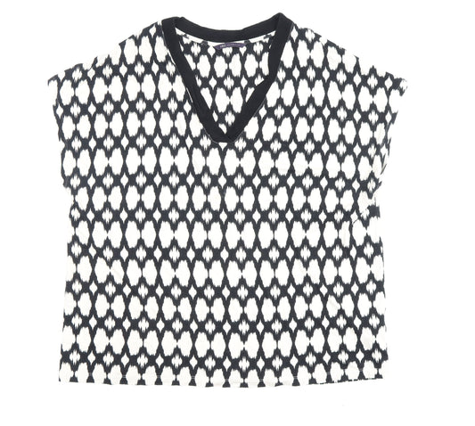 Marks and Spencer Women's Geometric T-Shirt, Size 20, Sleeveless