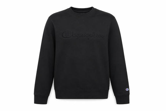 Champion Men's Black M Pullover Logo Sweatshirt