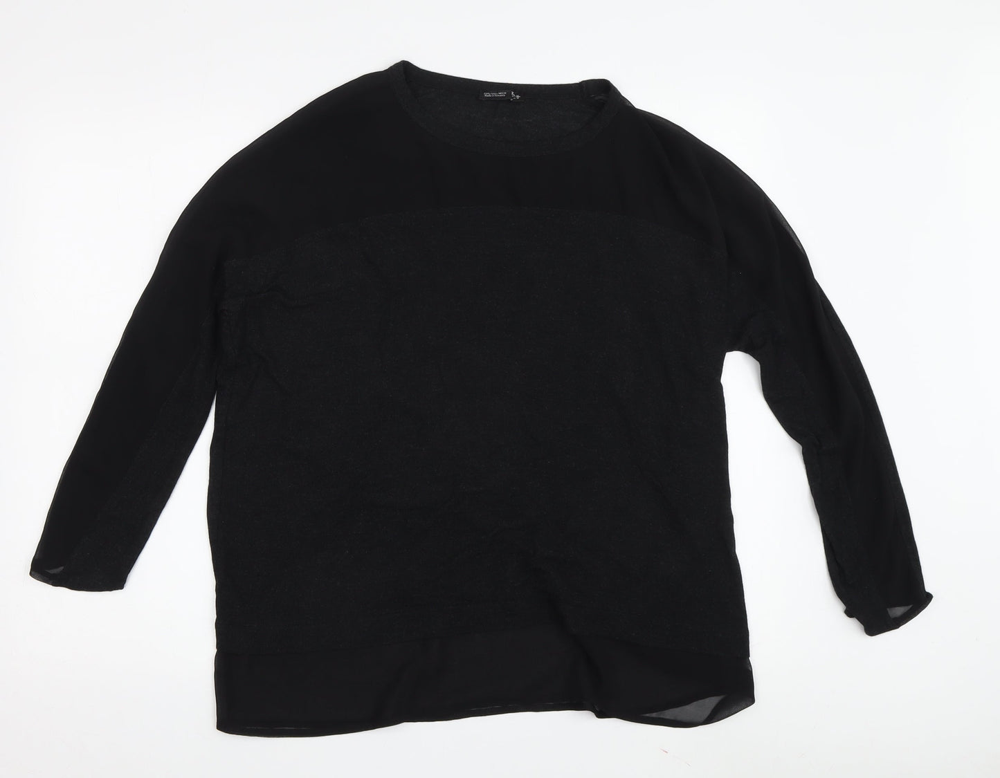 Zara Women's Black Tunic Blouse Size 2