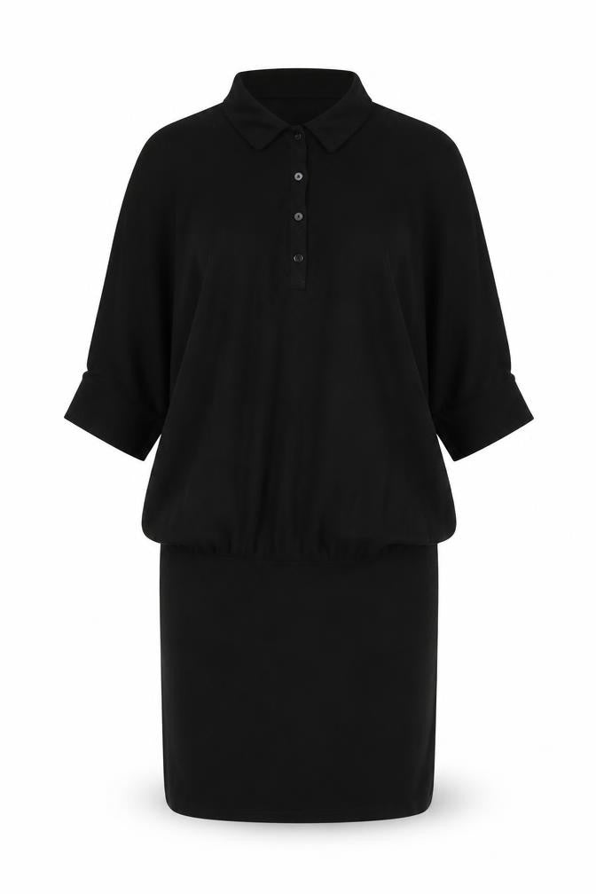 Phase Eight Black Collared Shirt Dress, Women, Size 4