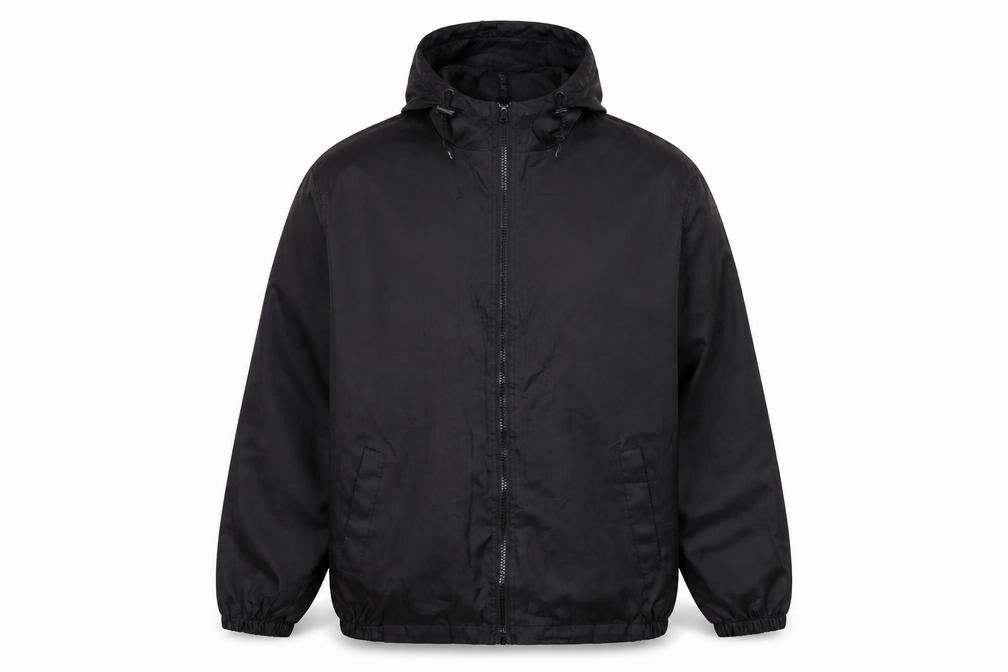 Cotton Traders Men's Black Windbreaker Jacket L