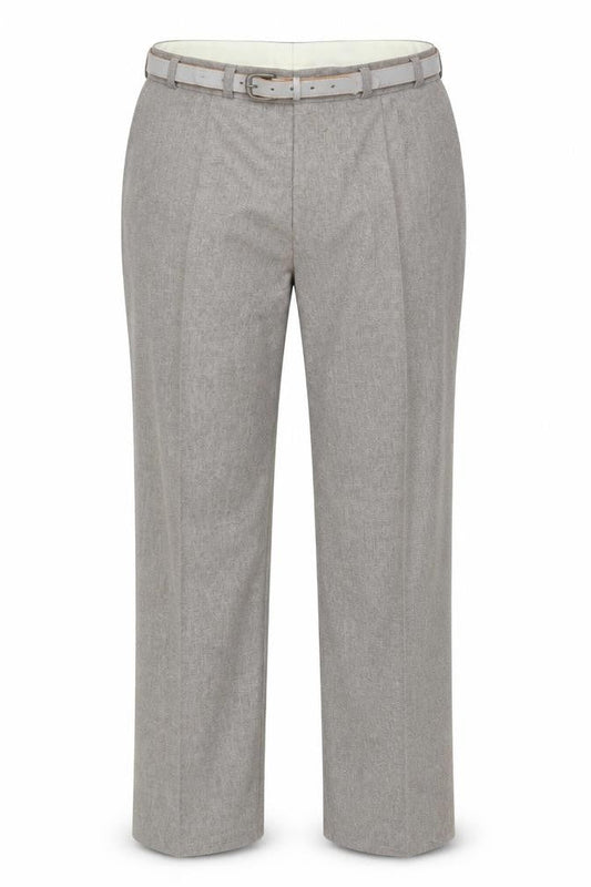 Front view of Canada Men's Grey Dress Pants, Formal, Straight Fit 38 in