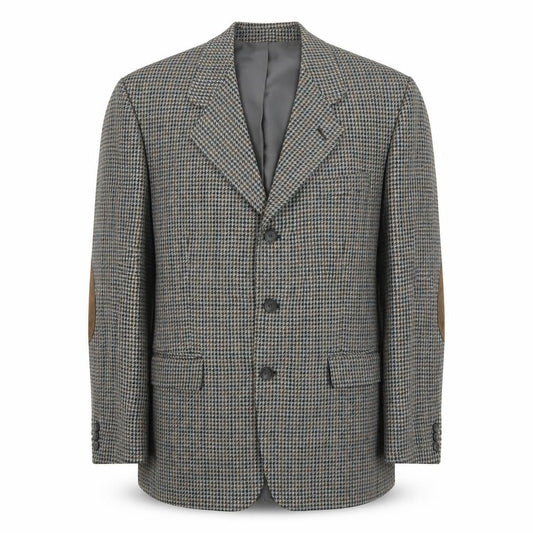 Dunn & Co Men's Grey Check Wool Blazer Size 42R